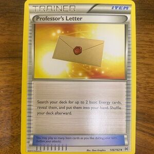 Pokemon Trainer Card - Professor's Letter with Yellow Border